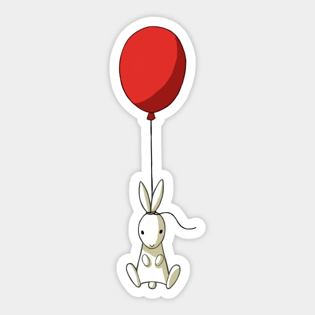 Balloon Bunny Sticker by Freeminds